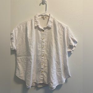 White Madewell Blouse, size small